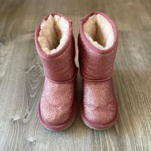 Pink glitter UGGs